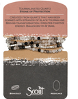 Stone Wrap Bracelet/Necklace (Tourmalinated Quartz/Silver)