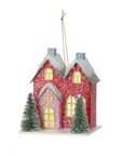 Christmas LED House - approximately 4.5" tall