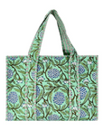 Small Block Print Tote Bag