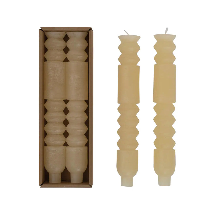 Totem Taper Candles in Box, Set of 2 Unscented