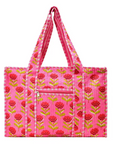 Small Block Print Tote Bag