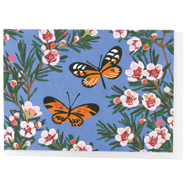 Wax Flowers & Butterflies Boxed Note Cards 10/box
