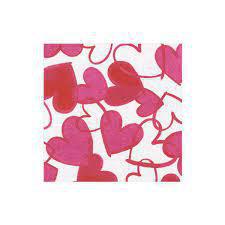 Painted Hearts Cocktail Napkin