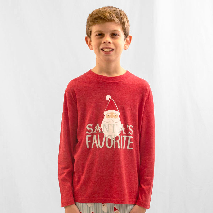 Youth Santa's Favorite Long Sleeve