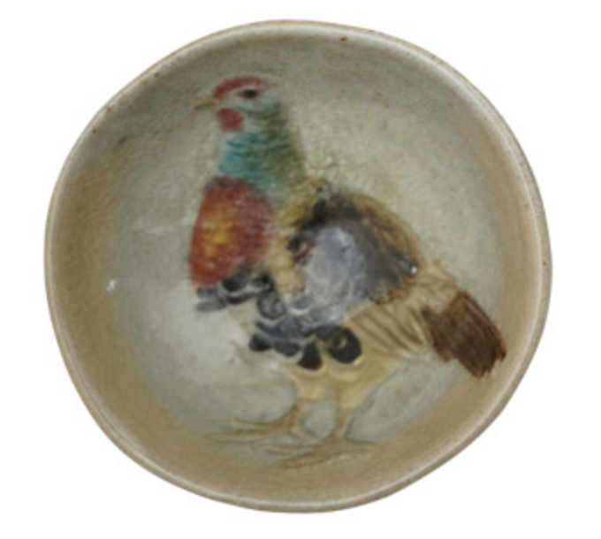 Stoneware Dish w/ Animal