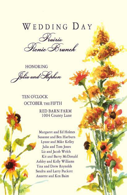 Golden Rod Invitations Oddballs