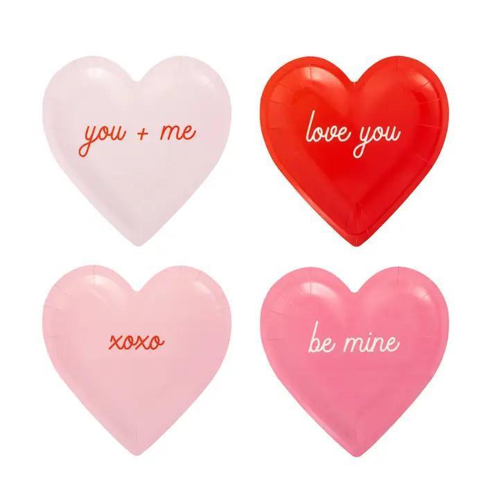 Conversation Heart Plates