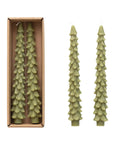 10" Tree Shaped Taper Candles, Set of 2