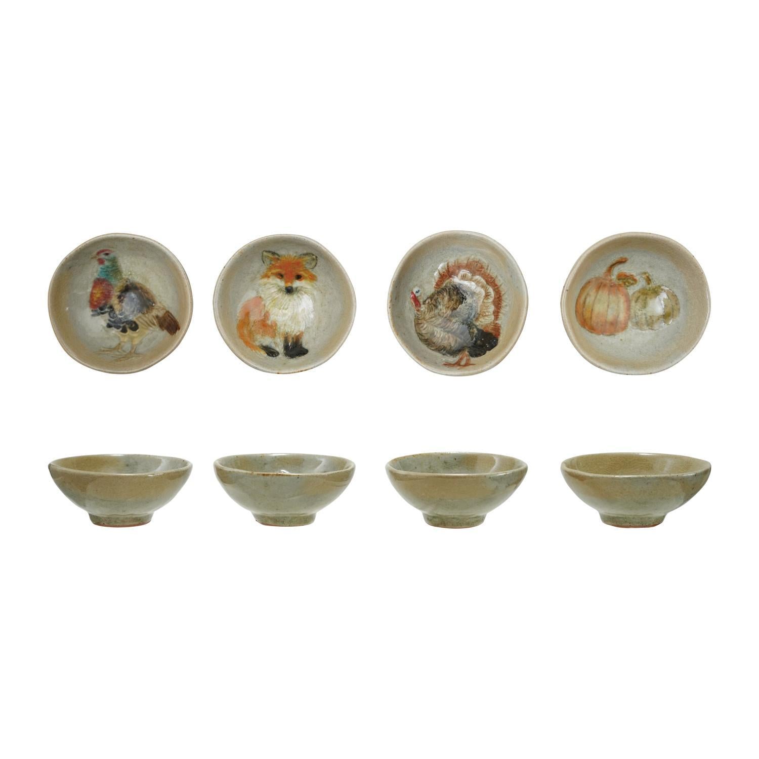 Stoneware Dish w/ Animal