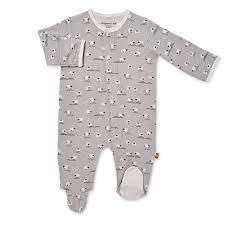 Baa Baa Baby Gray Magnetic Footie