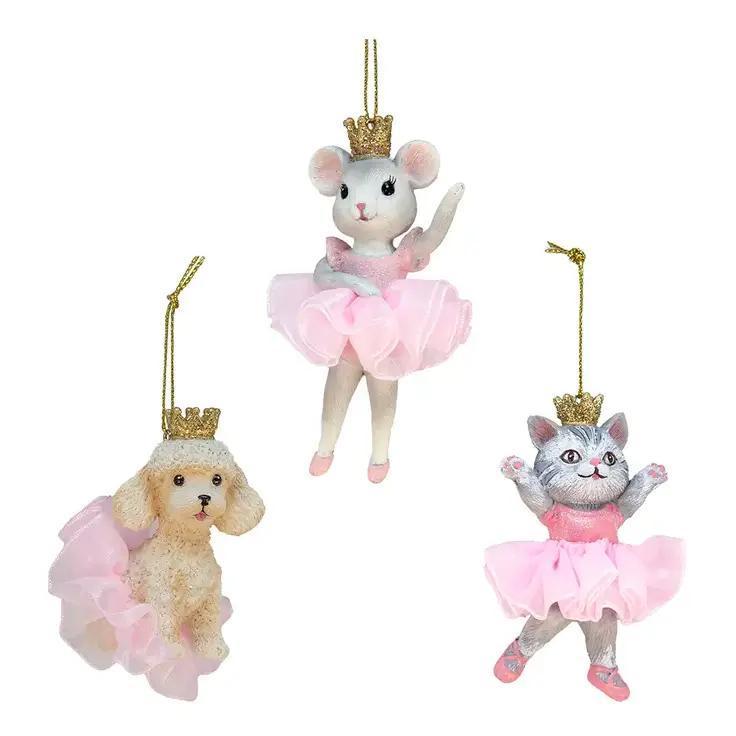 Pink Ballet Cat/Mouse/Poodle