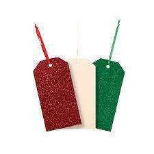 Christmas Fun Glitter Gift Tags