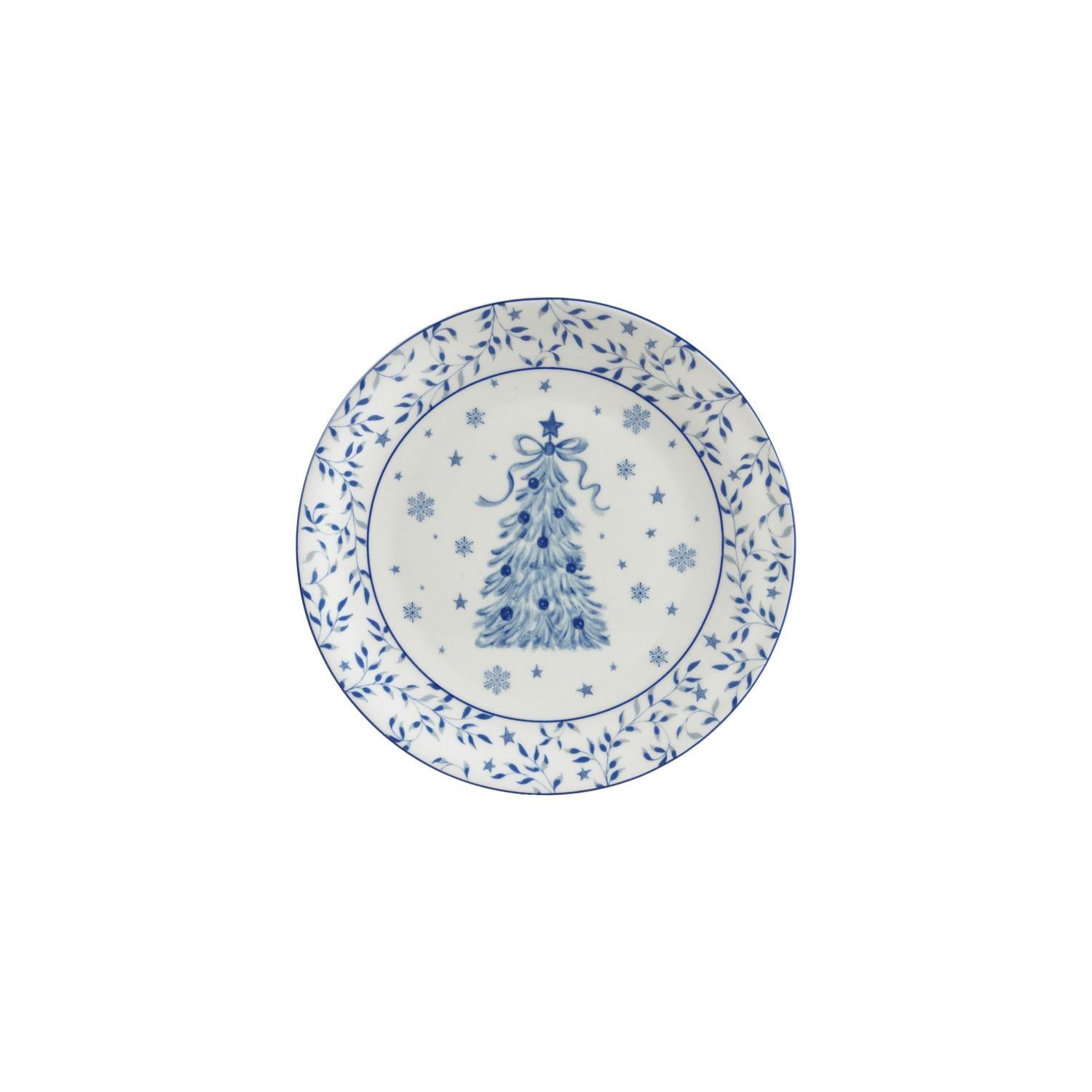 Stoneware Plate/Blue&amp;White