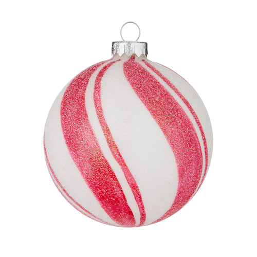 Peppermint Stripe Ball Ornament