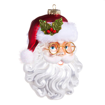Santa w/ Glasses Ornament