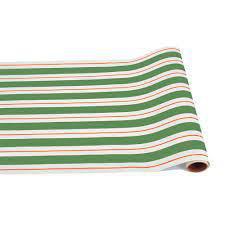 Green and Red Awning Stripe Runner 20x25