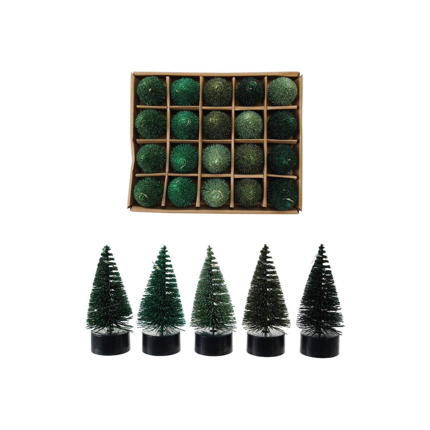 Bottle Brush LED Tree w/ Lights