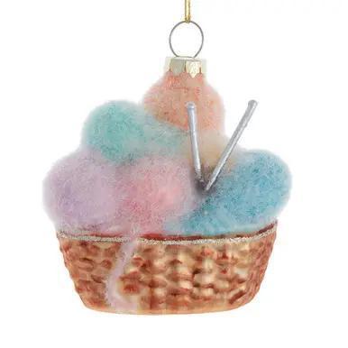 Basket of Yarn Ornament