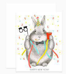 New Year's Bunny Cards