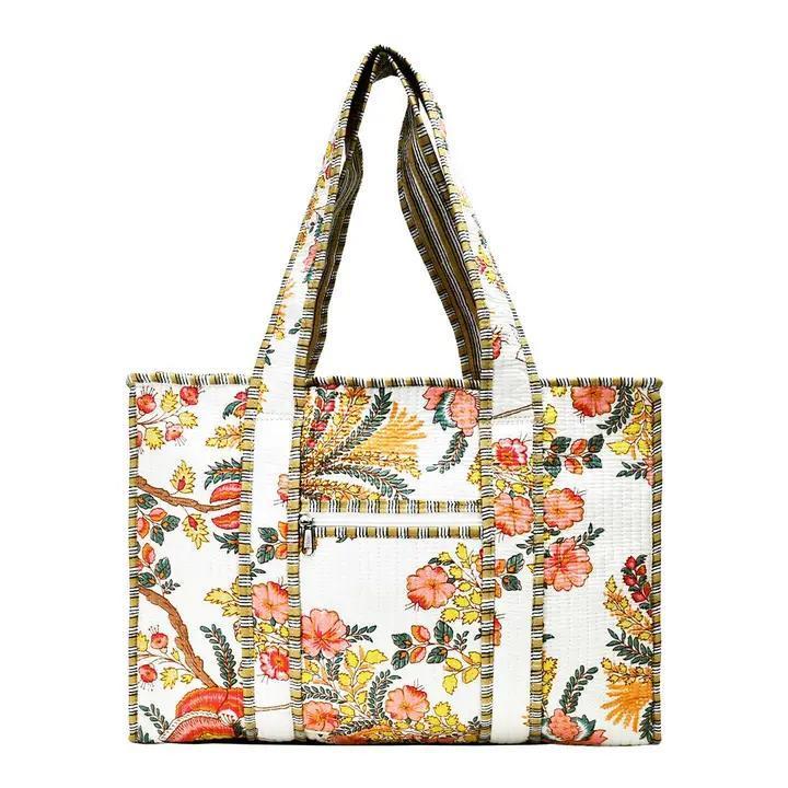 Large Block Print Tote Bag