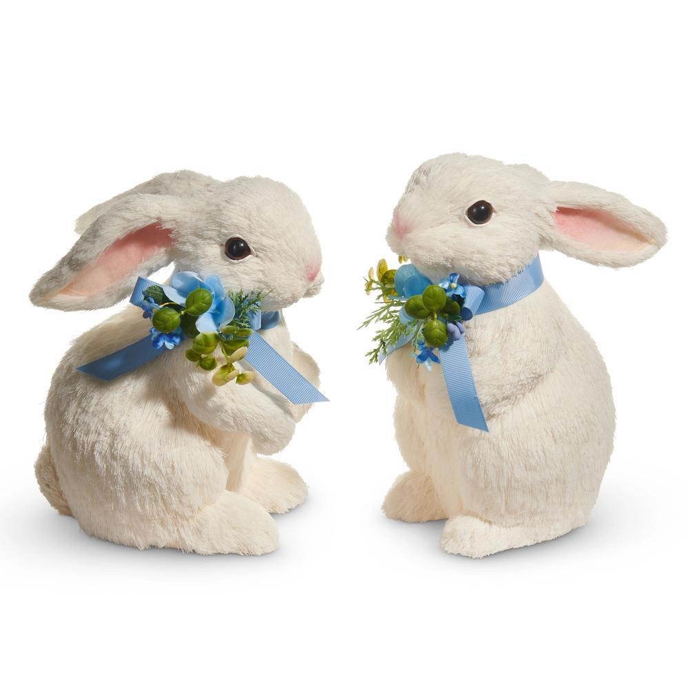 Sisal Bunny w/ Blue Bow