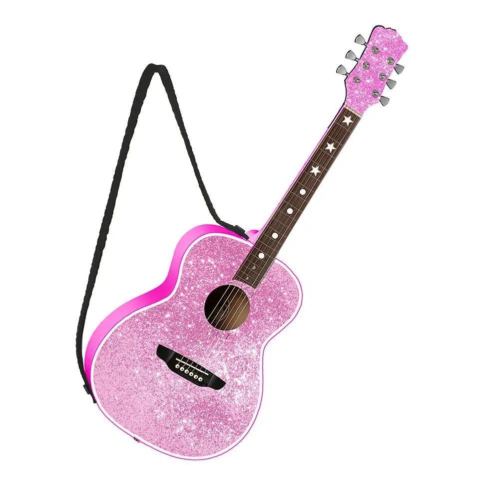 Pink Guitar Ornament