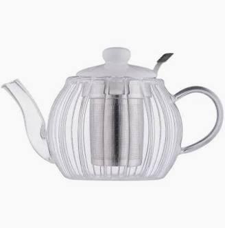 Glass Teapot-Scalloped