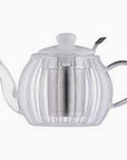 Glass Teapot-Scalloped
