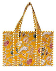 Small Block Print Tote Bag
