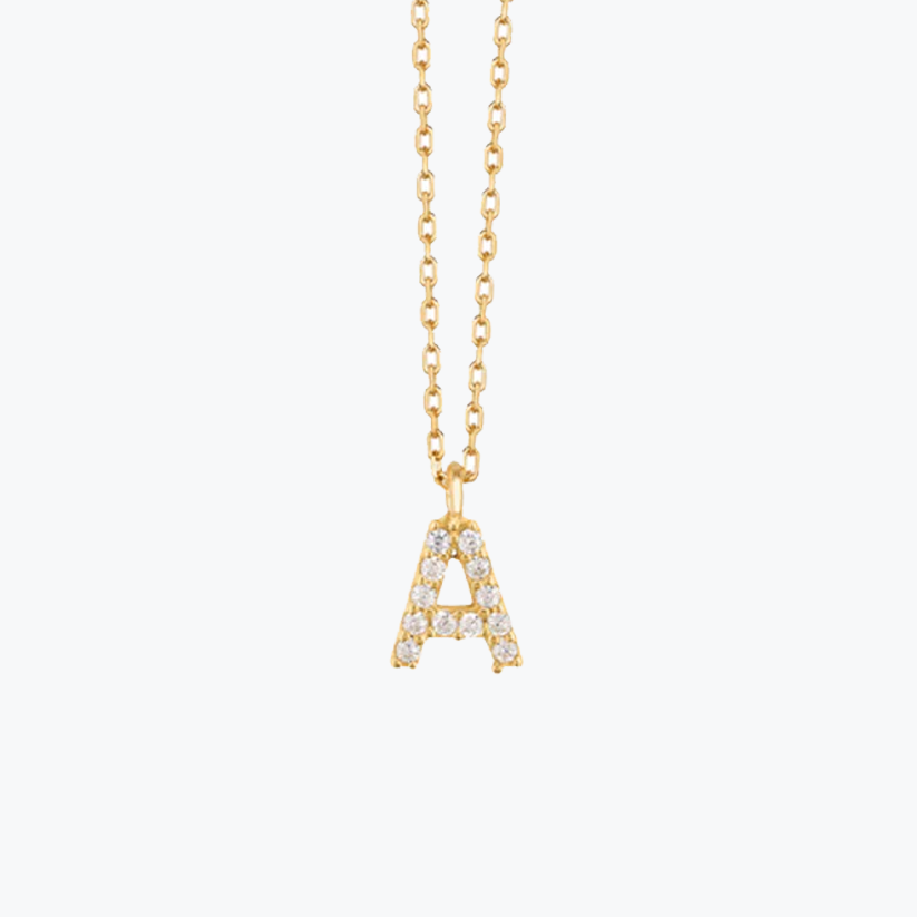 Gold Initial Necklace