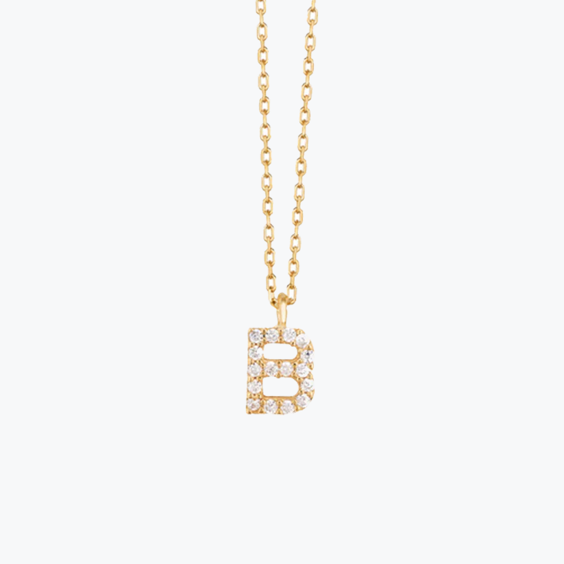 Gold Initial Necklace