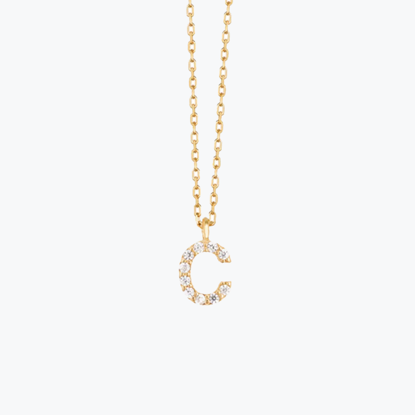 Gold Initial Necklace