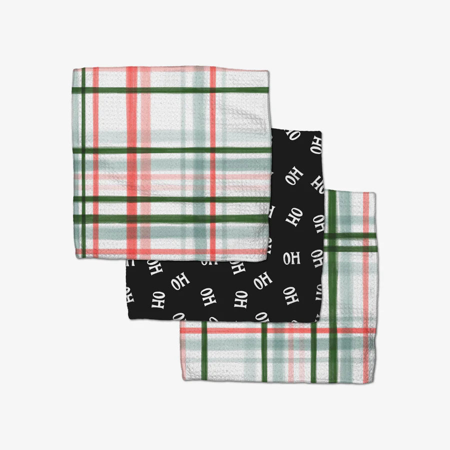 Geometry Holiday Dish Cloth