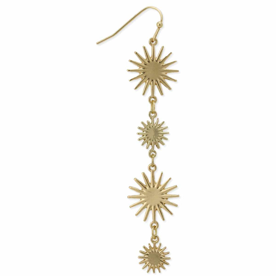 Sun Showers Gold Linear Earrings