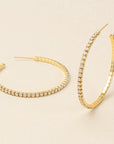 Sparkle & Shine Lg Hoop Earrings