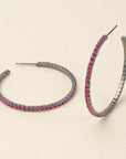 Sparkle & Shine Lg Hoop Earrings