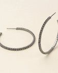 Sparkle & Shine Lg Hoop Earrings