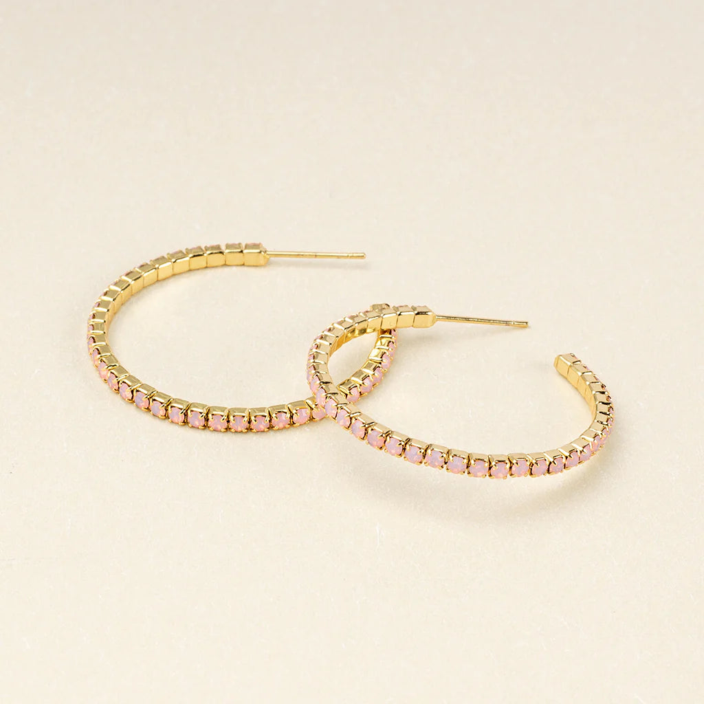 Sparkle &amp; Shine Lg Hoop Earrings