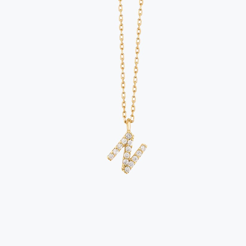 Gold Initial Necklace