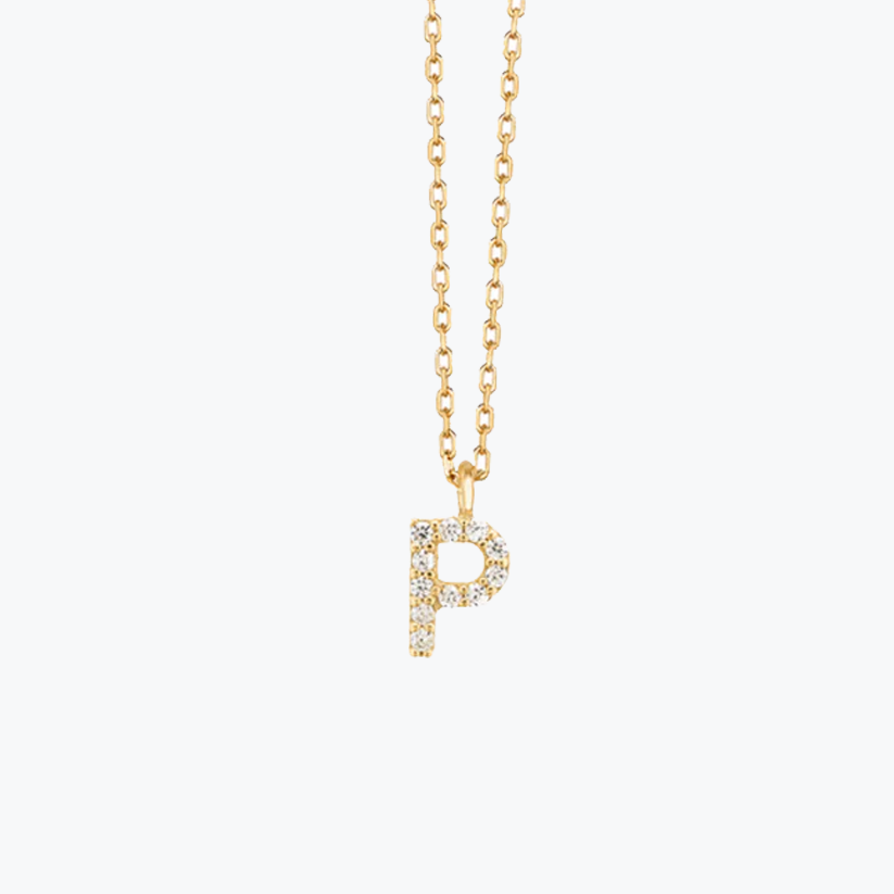 Gold Initial Necklace