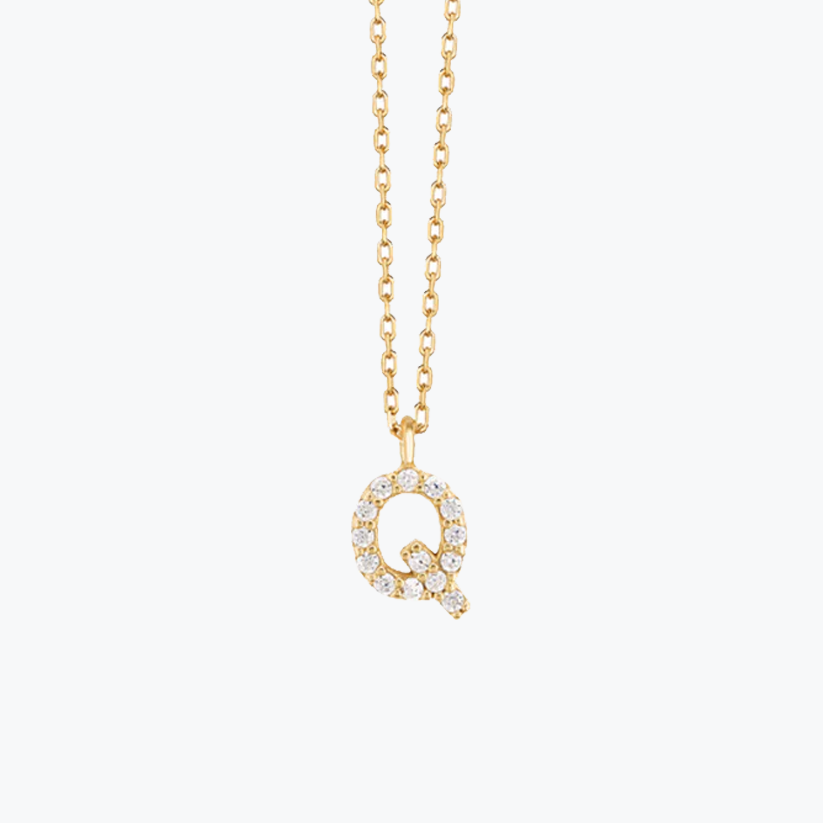Gold Initial Necklace