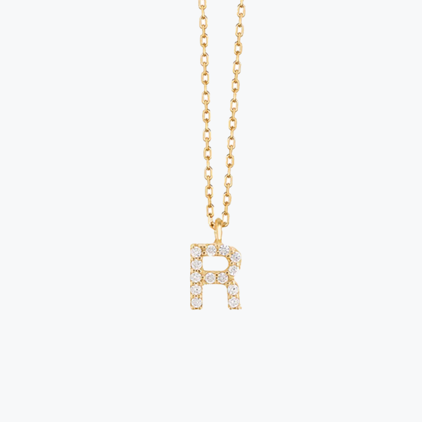 Gold Initial Necklace