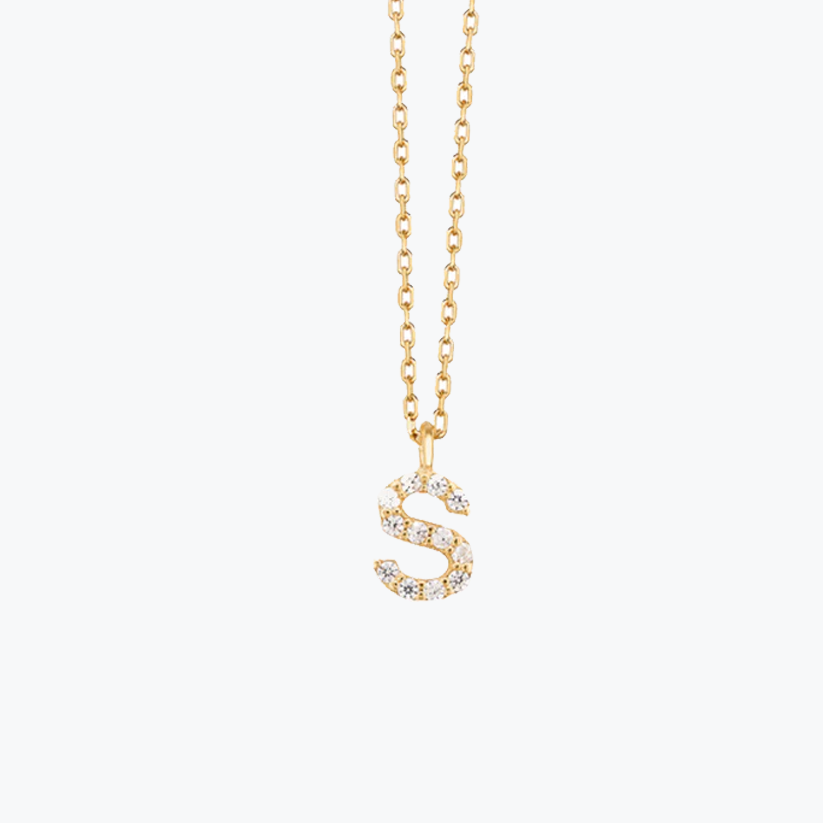 Gold Initial Necklace