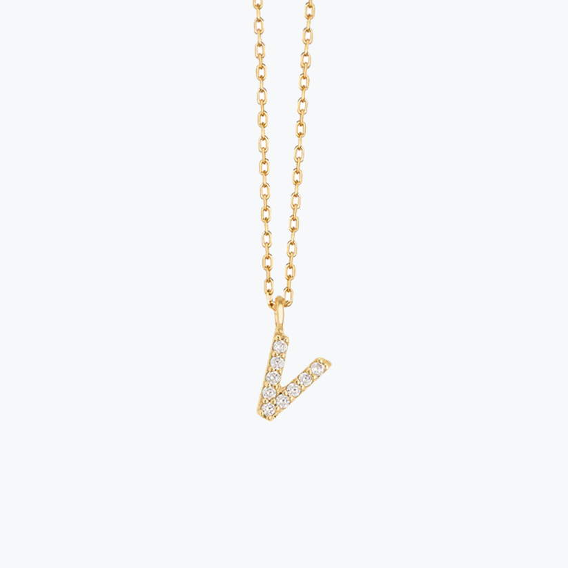Gold Initial Necklace