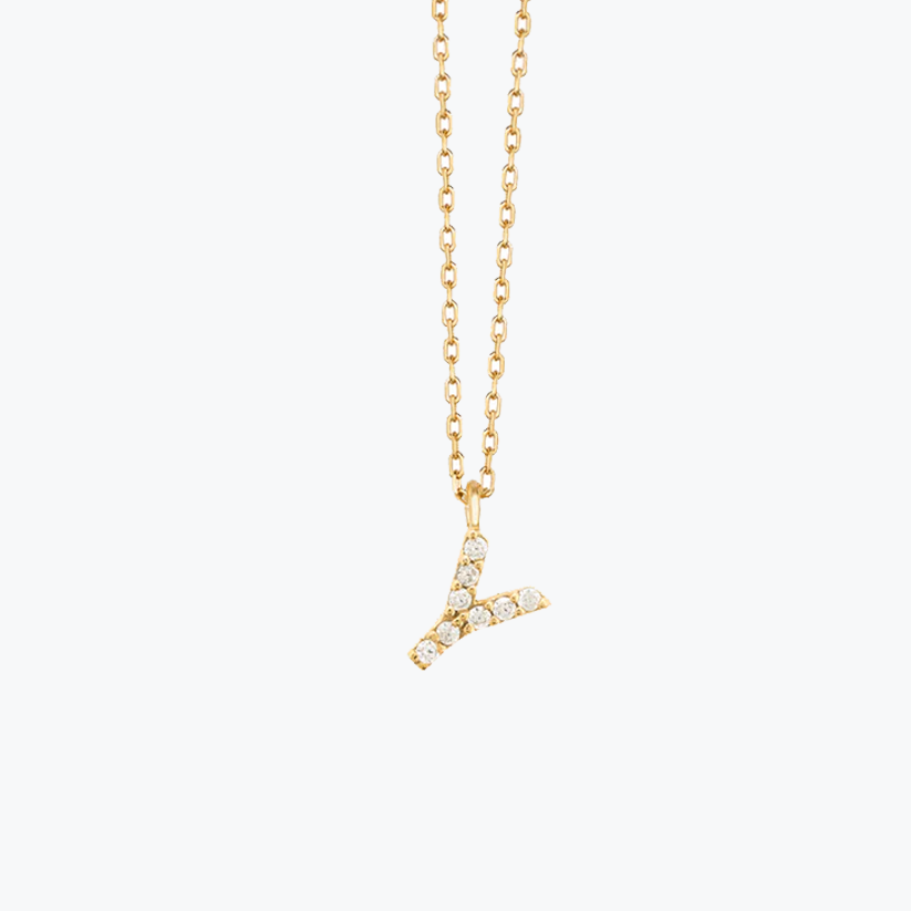 Gold Initial Necklace