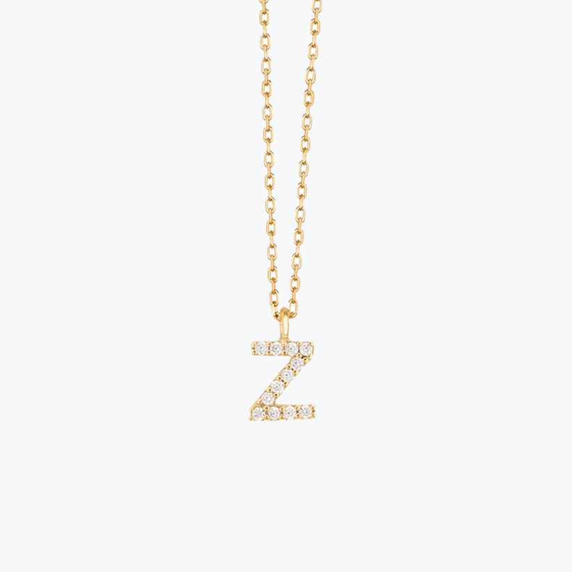 Gold Initial Necklace