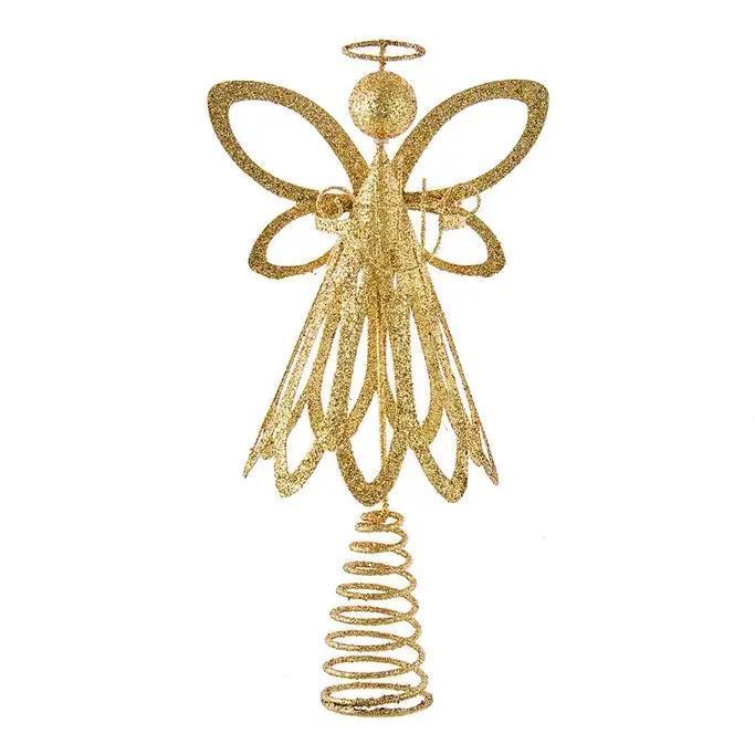 12" Gold Glitter Angel Tree