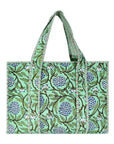 Small Block Print Tote Bag