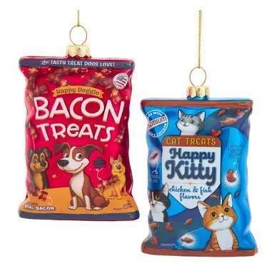 Glass Pet Treats Ornament