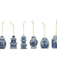 Stoneware Ginger Jars Ornaments-Asst.